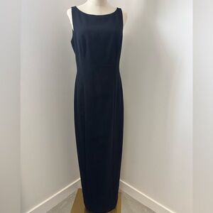 Vintage Laundry By Shelli Segal Black Sleeveless Maxi Dress